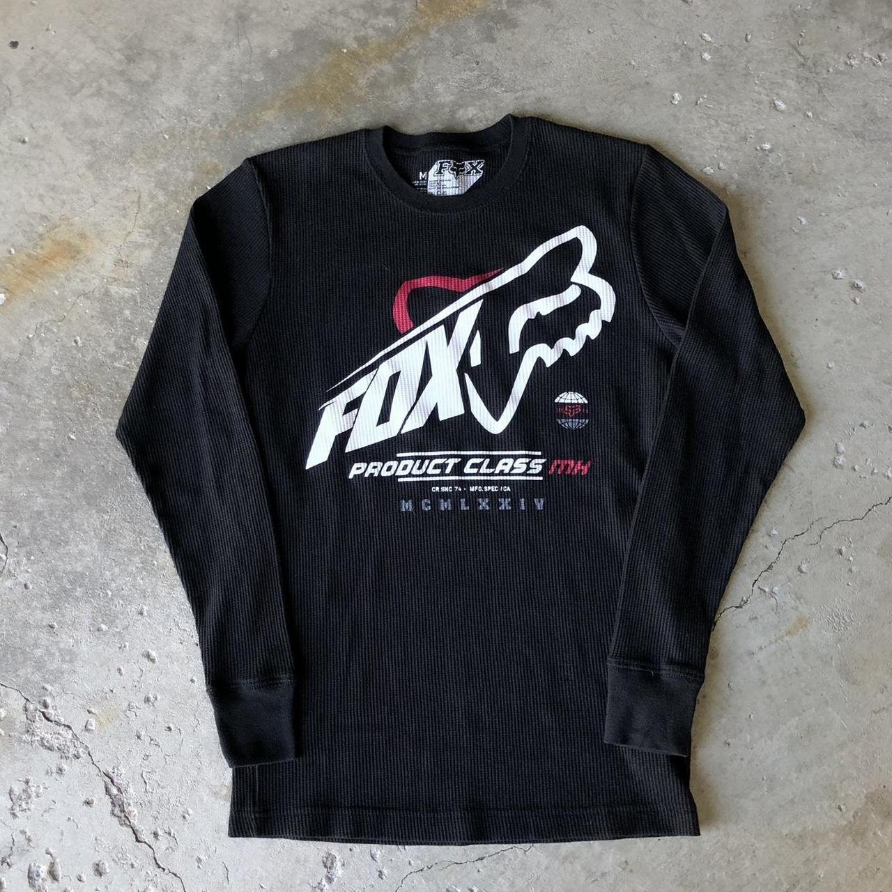 Vintage Fox Racing Flaming Logo Shirt Y2K Size | Depop