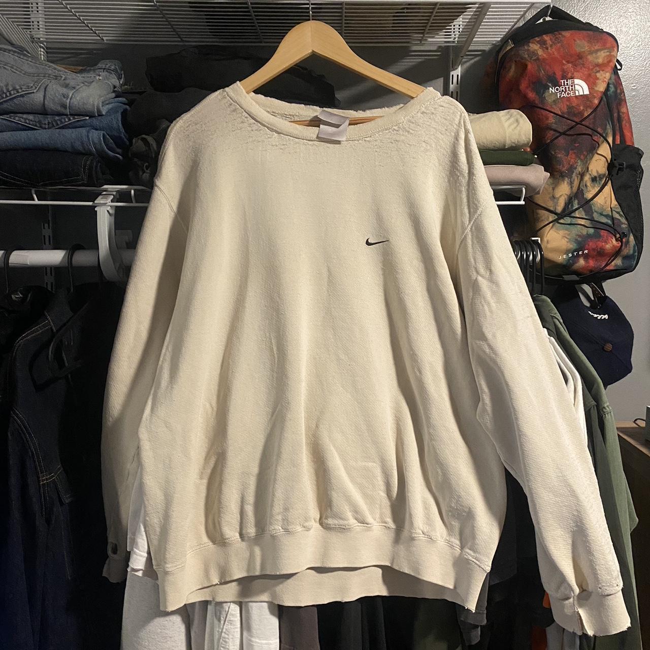 nike vintage sweater cream