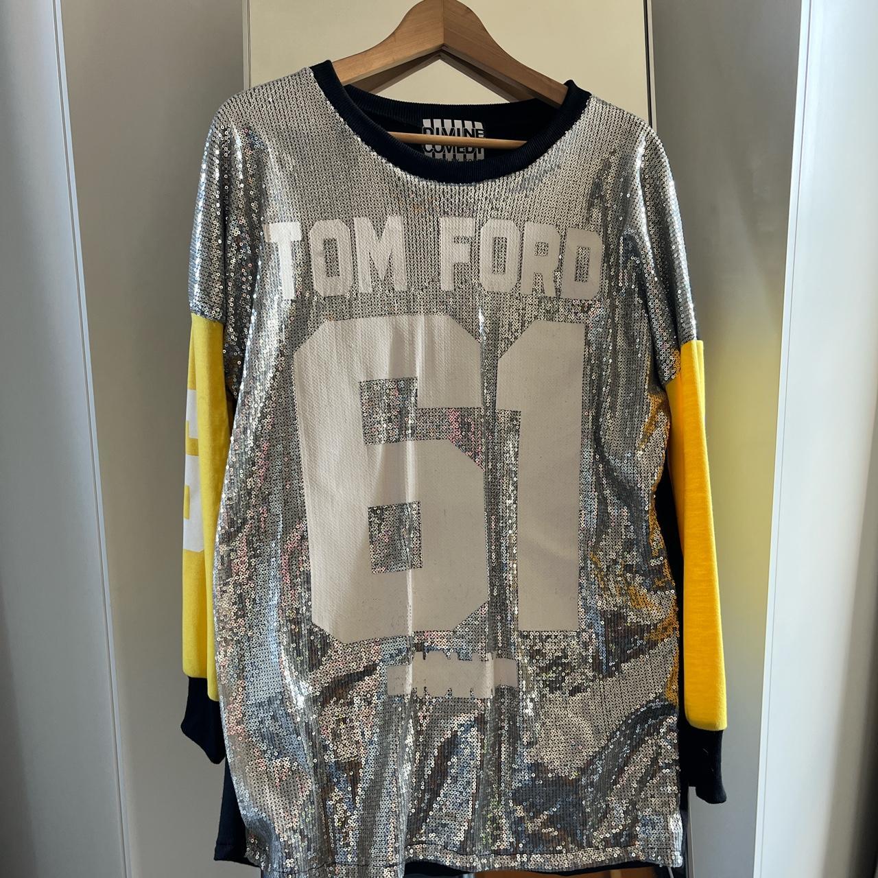 Women's Silver and Yellow Shirt | Depop