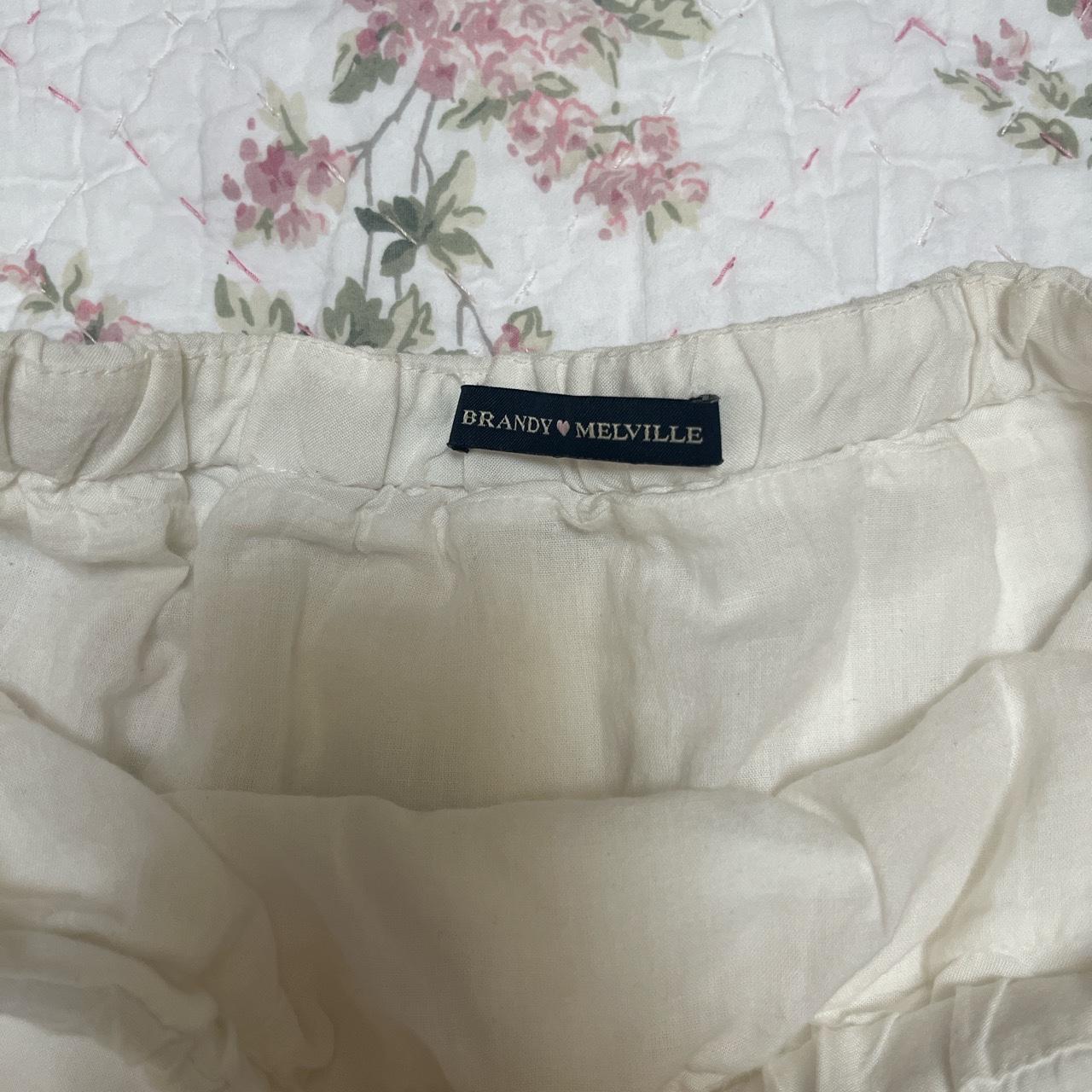 Brandy Melville white Izzy maxi skirt ୨୧ Cutest... - Depop