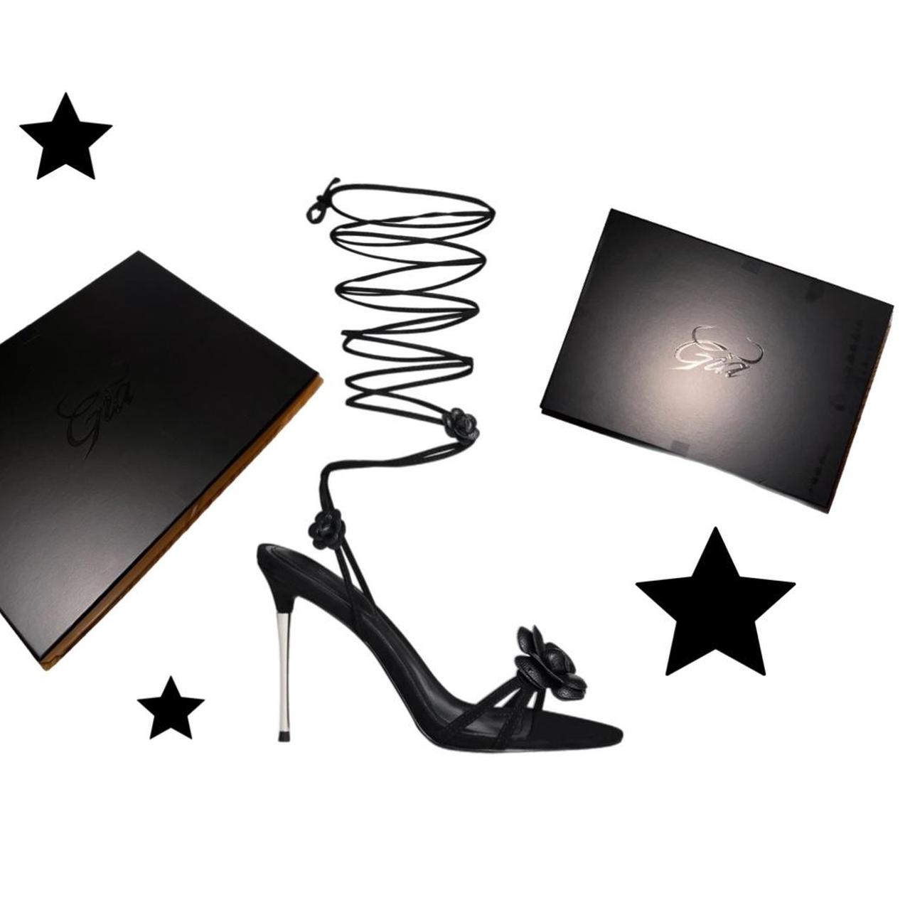 Brand new iamgia lace up flower steel heels in... Depop