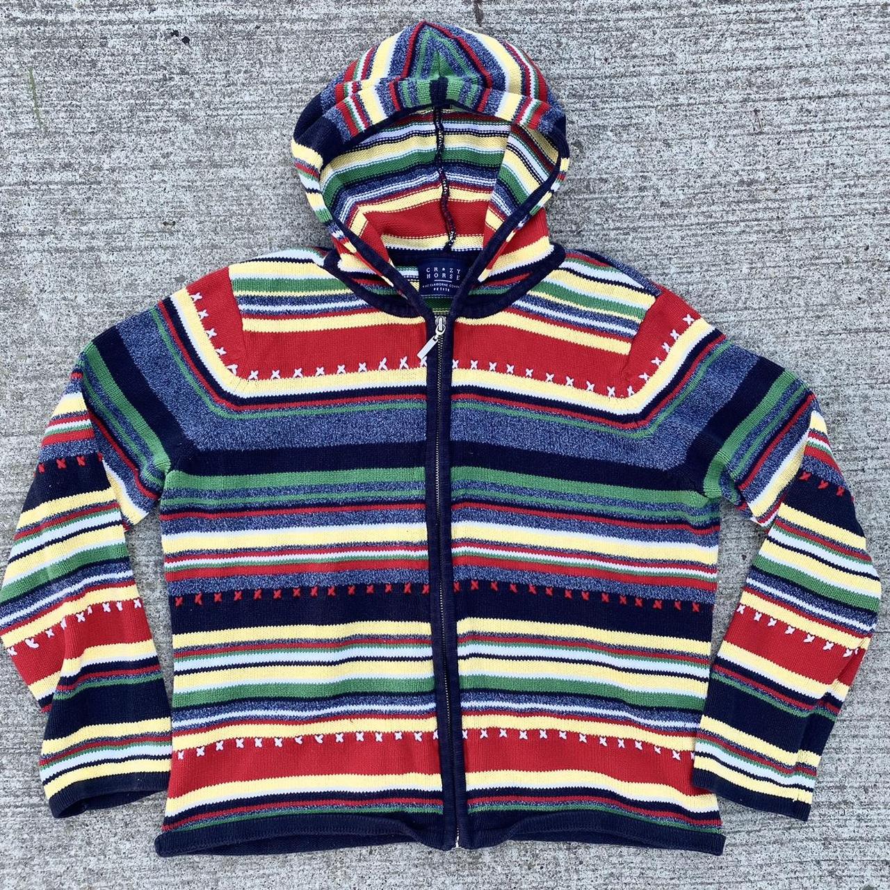 Colorful Lightweight Jacket Size: L (fits small... - Depop