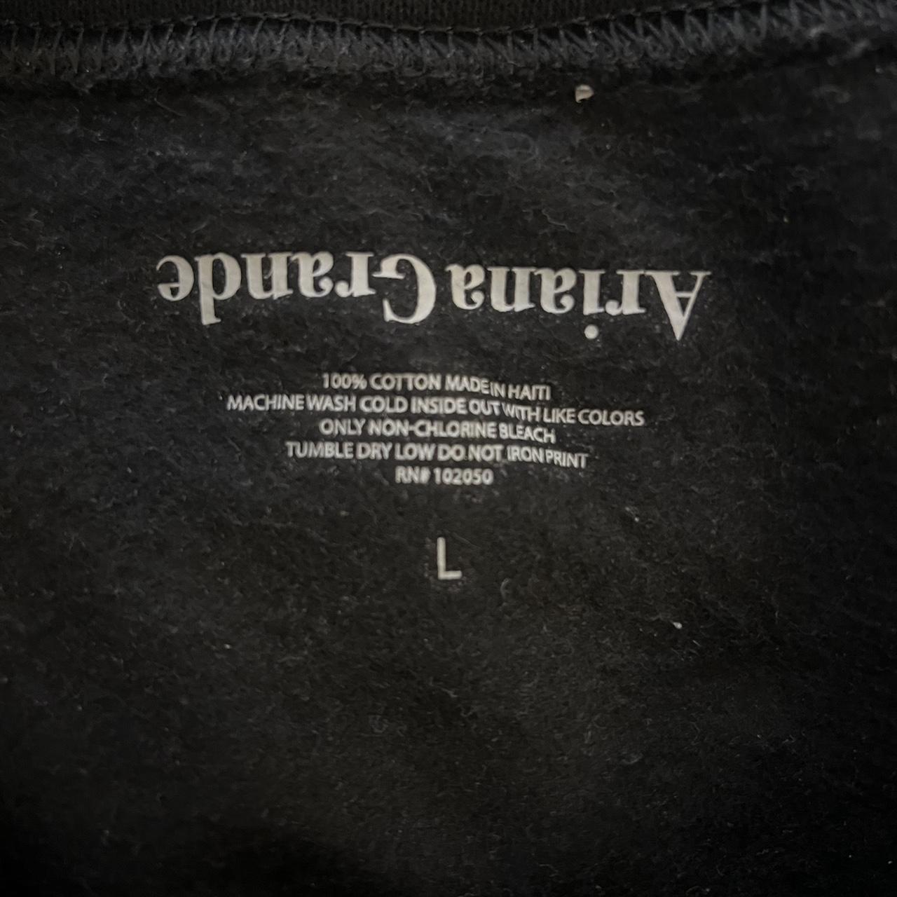 selling this black ariana grande sweatshirt in a... - Depop