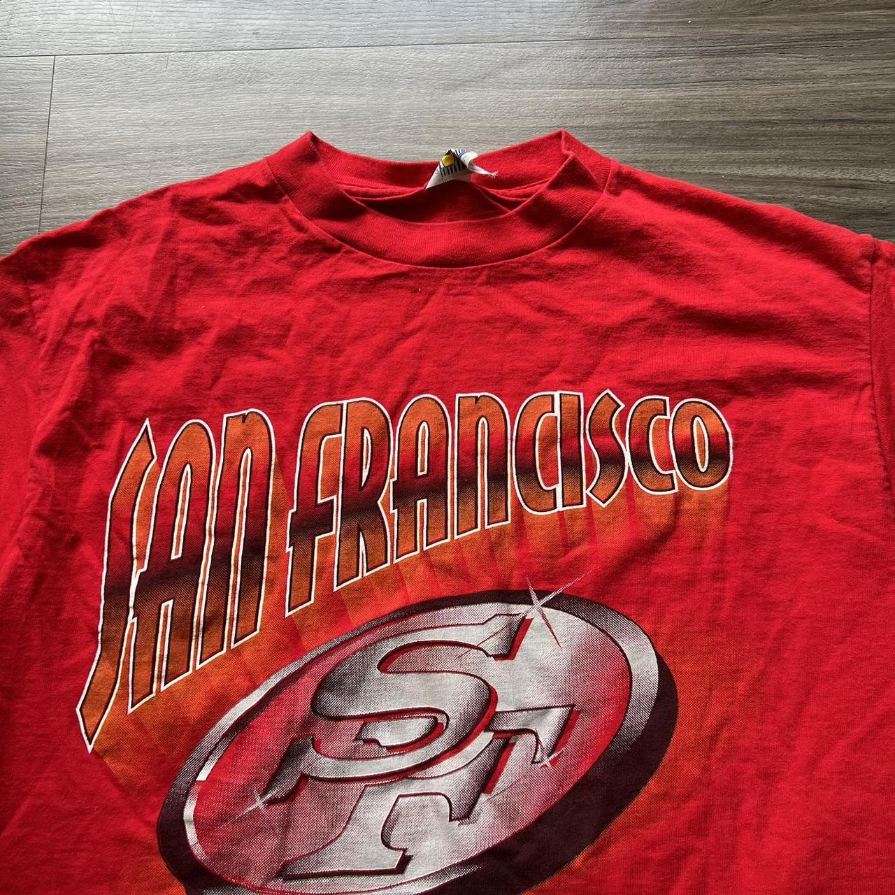 Vintage 90s San Francisco 49ers Jersey Tee Shirtsize Large 