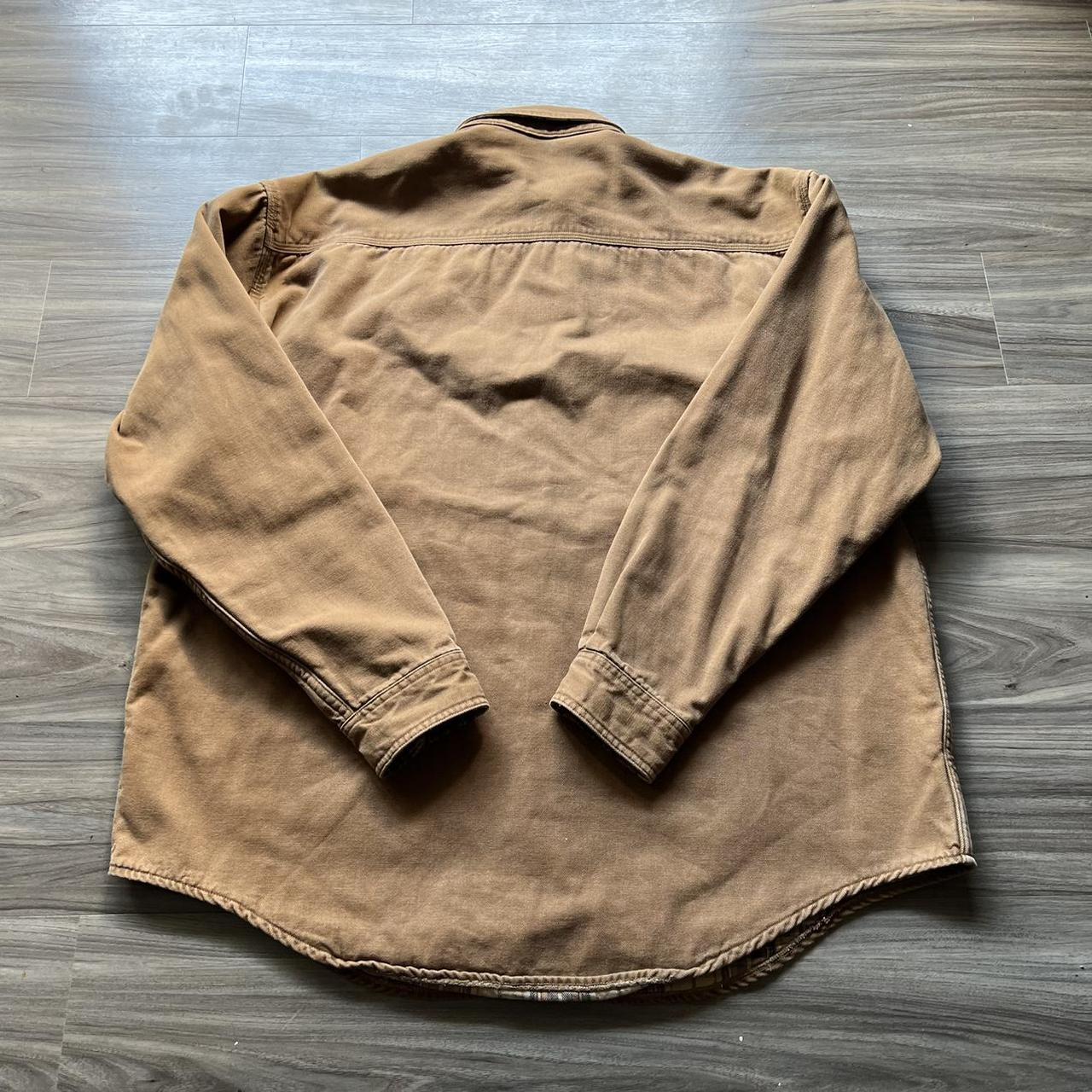 vintage 80s 90s LL bean thick button up work shirt...