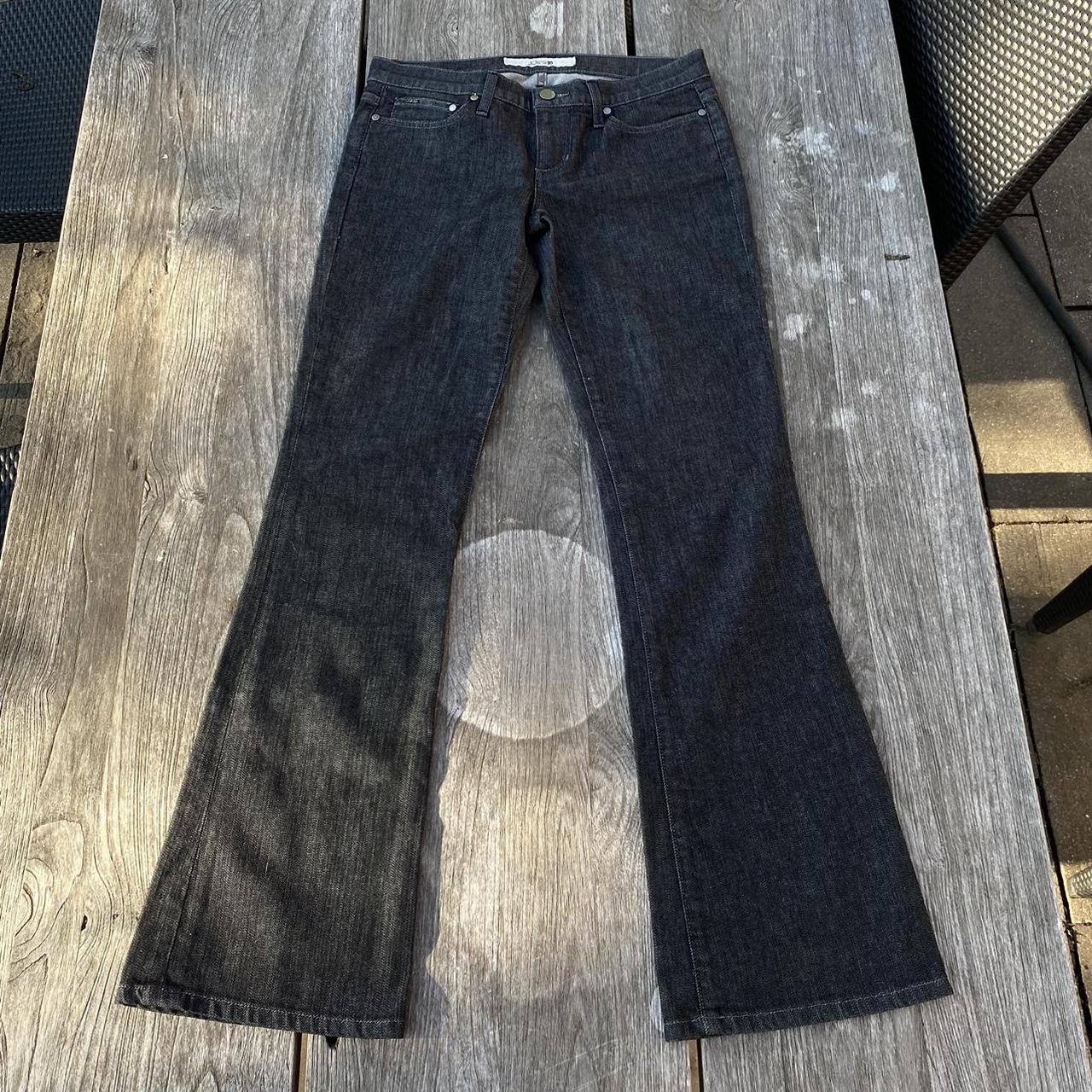 Joe's Jeans Women's Black and Grey Jeans Depop