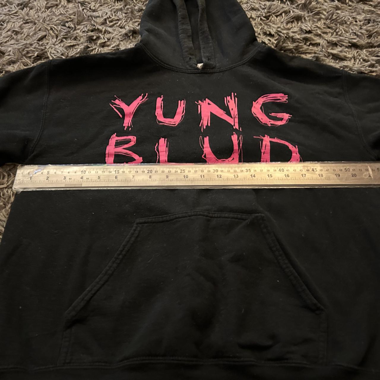 Small Black Yungblud Hoodie Well worn, drawstring... - Depop