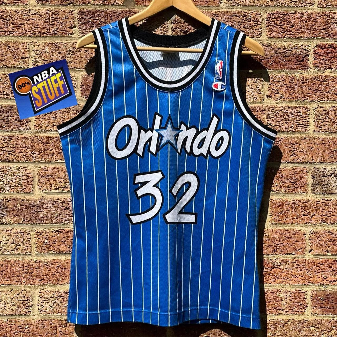 Champion Orlando Hardaway basketball jersey Black - Depop