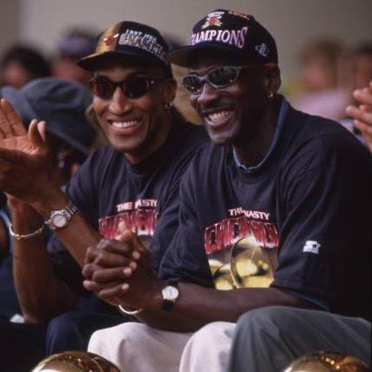 Vintage 1997 Chicago Bulls NBA Champions 'Dynasty' | Depop