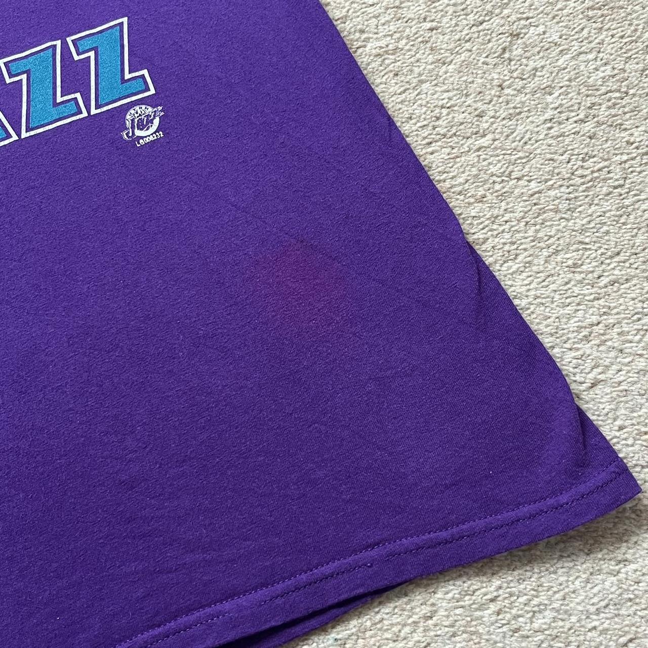 ☆YALE☆ 2 TONE ARCH TSHIRT VTG PURPLE YEM1SS306AVU Vintage 1998 Utah Jazz Western Conference | Depop