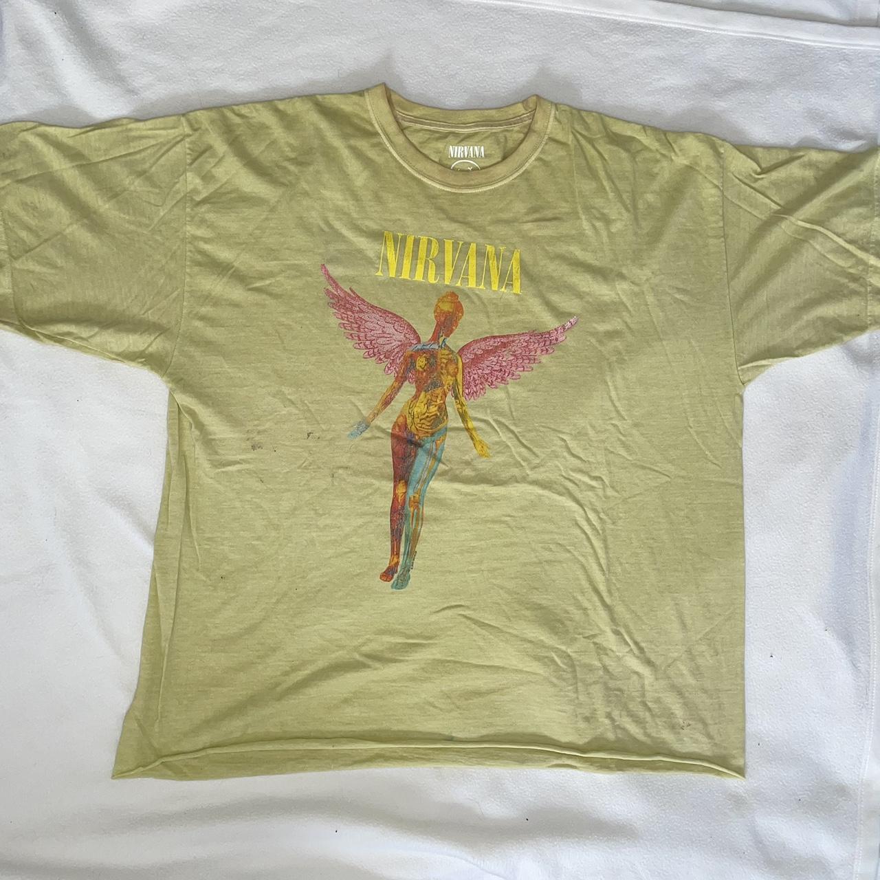 Yellow Urban Outfitters Nirvana T Shirt Dress Cheap Nirvana T