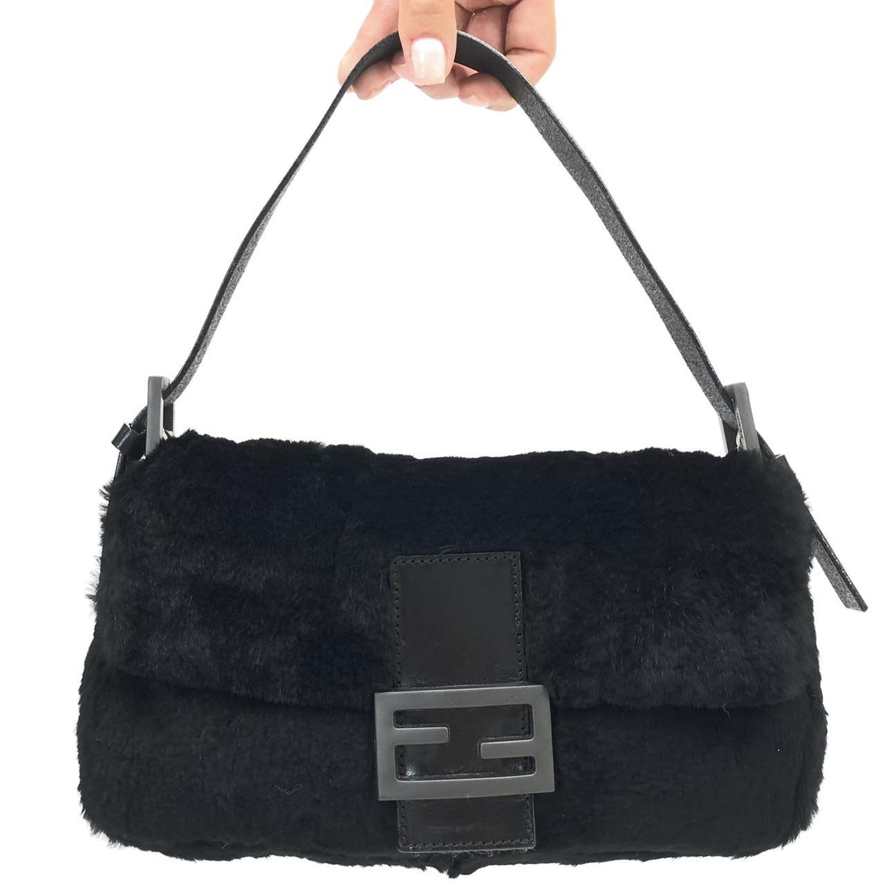 Authentic Fendi Mink Fur Baguette Bag Size: Height:... - Depop