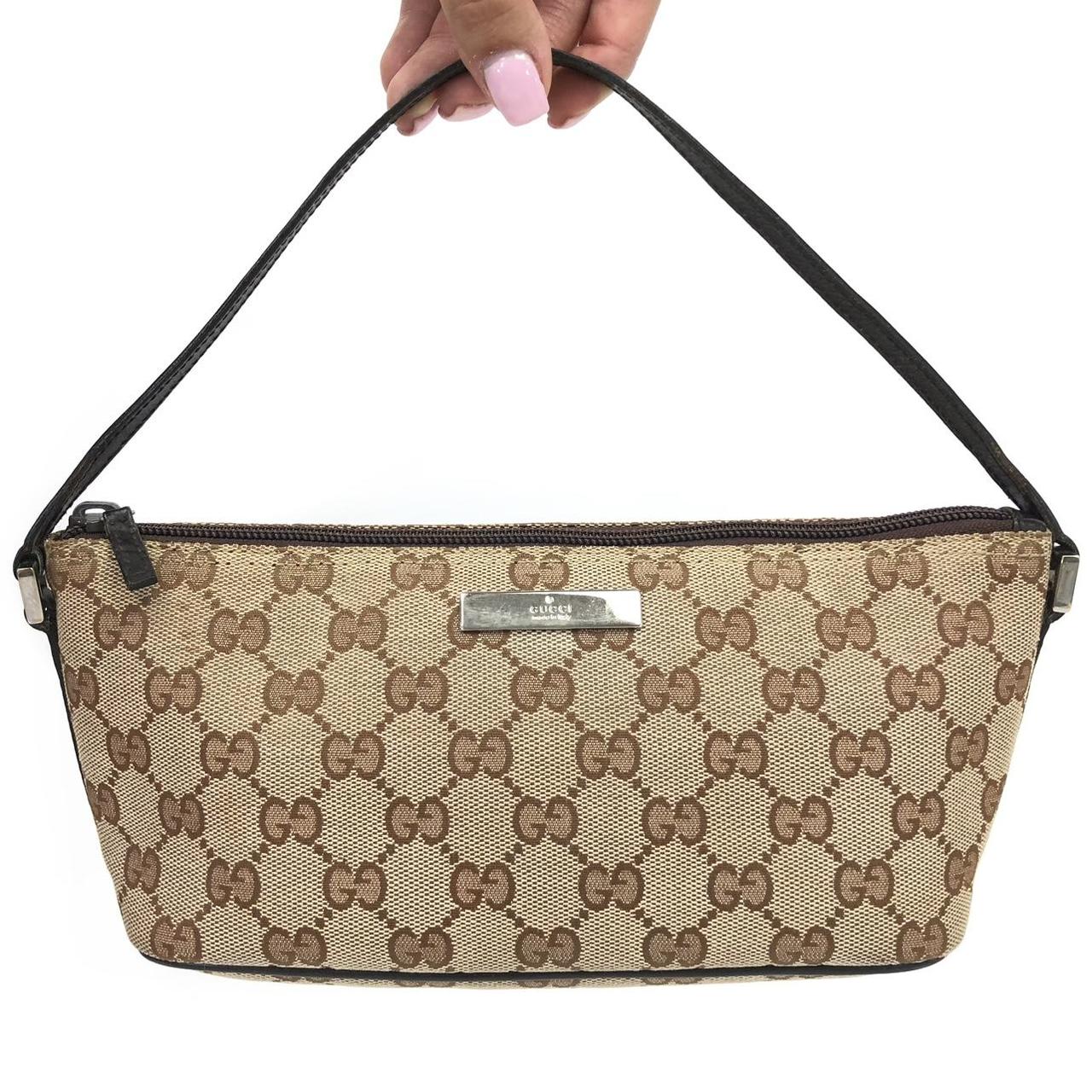 Authentic Gucci Monogram Shoulder Bag Size: - Depop