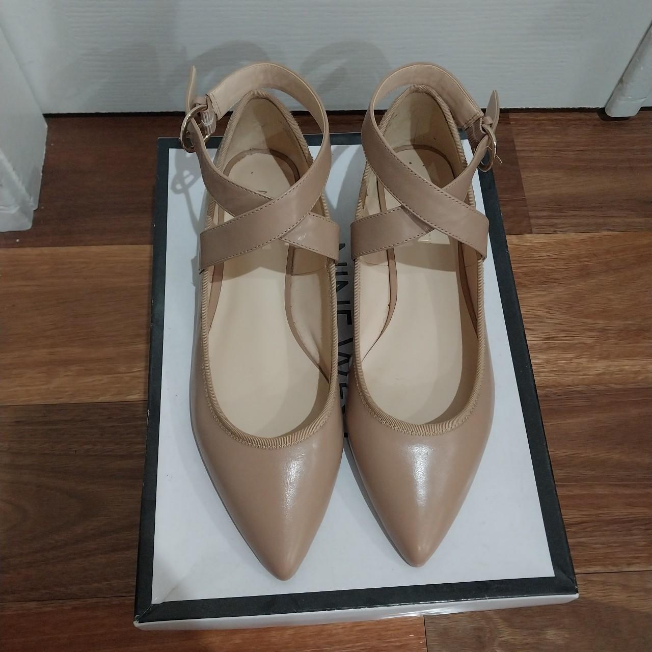 nine west nude shoes