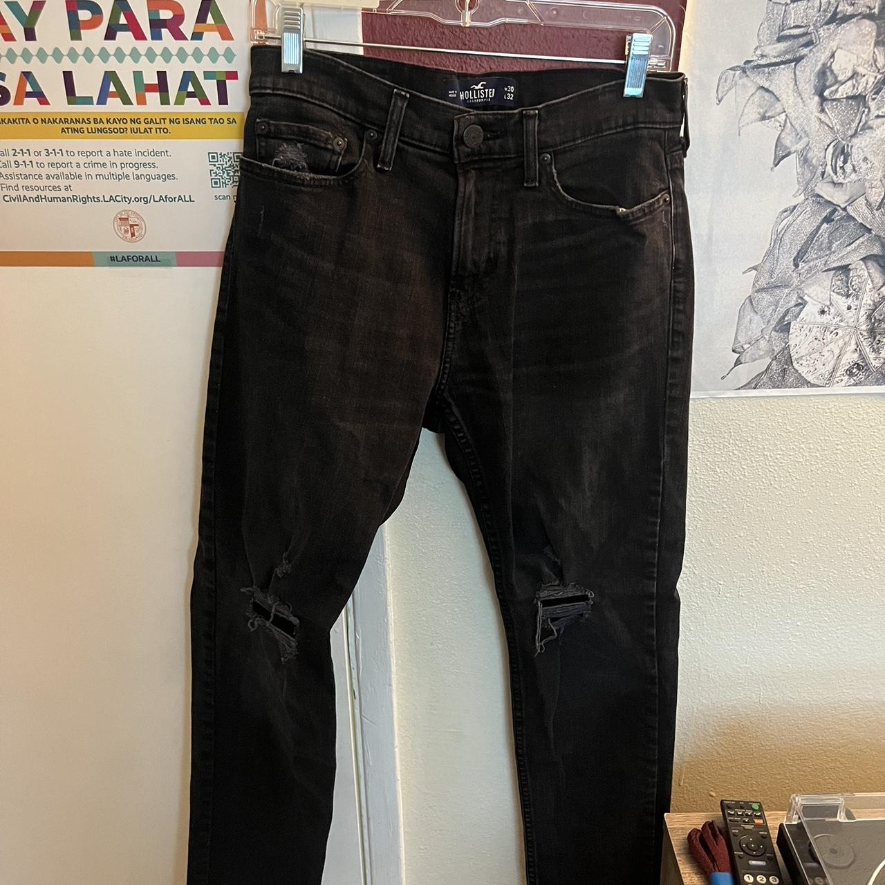 Black Jeans Hollister Jeans Super Skinny Mens Hollister Athletic