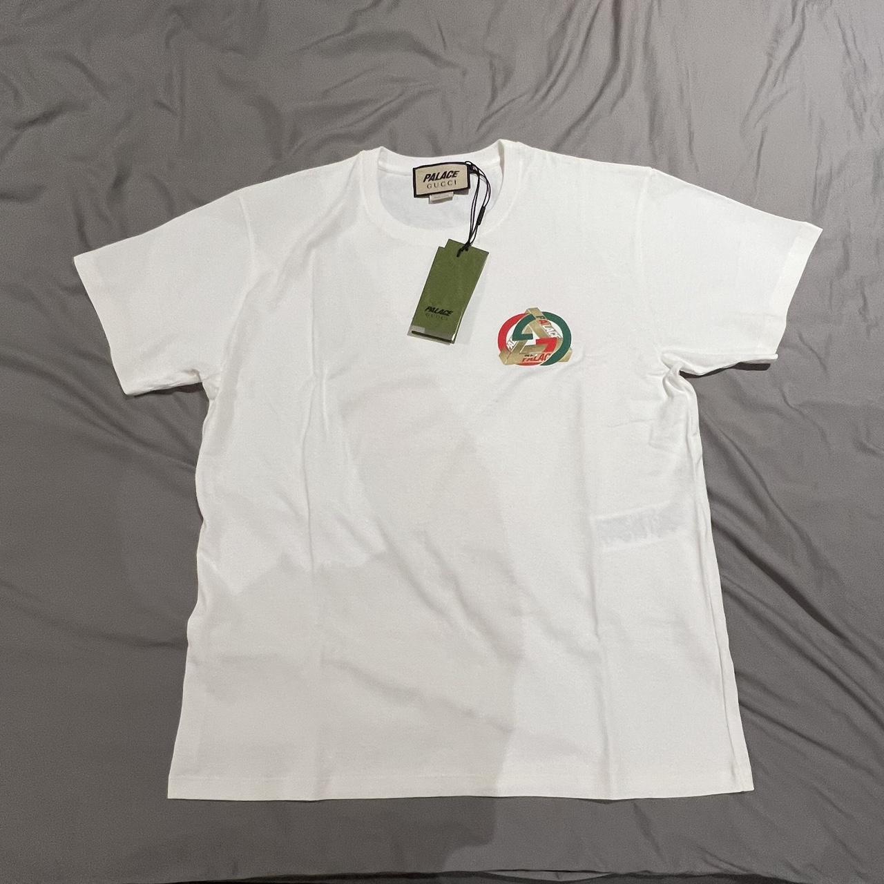 Palace Gucci White T-Shirt • SELLING BELOW RETAIL •... - Depop