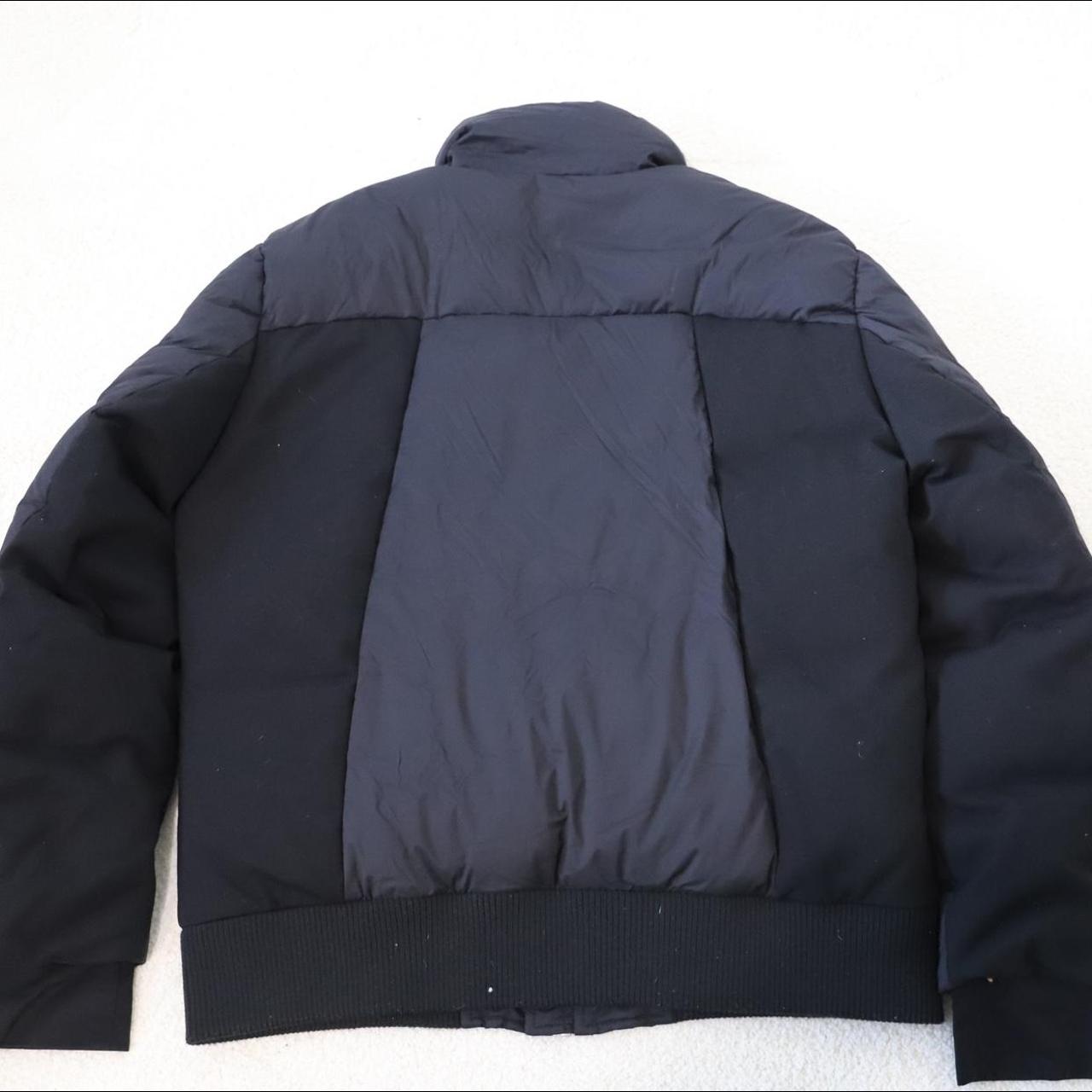 Oversized Black Puffer Jacket with zip-up pockets... - Depop