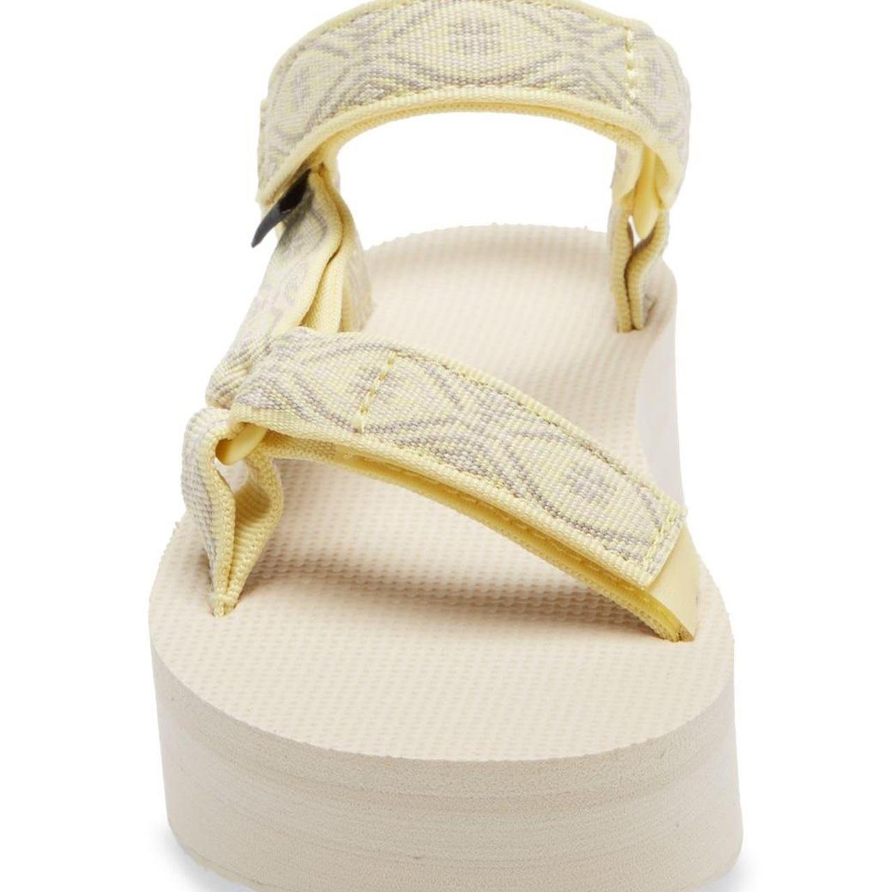 Flat Sandals TEVA Woman color Yellow Cream