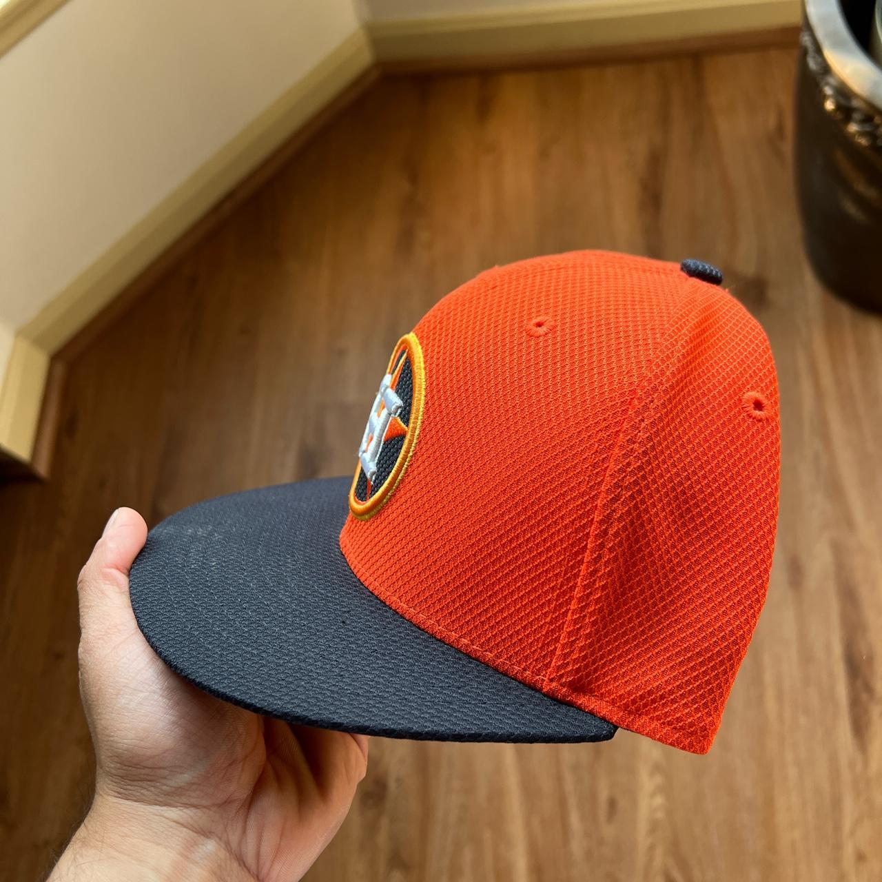 Men's New Era Orange Houston Astros Alternate Logo 59FIFTY Fitted Hat