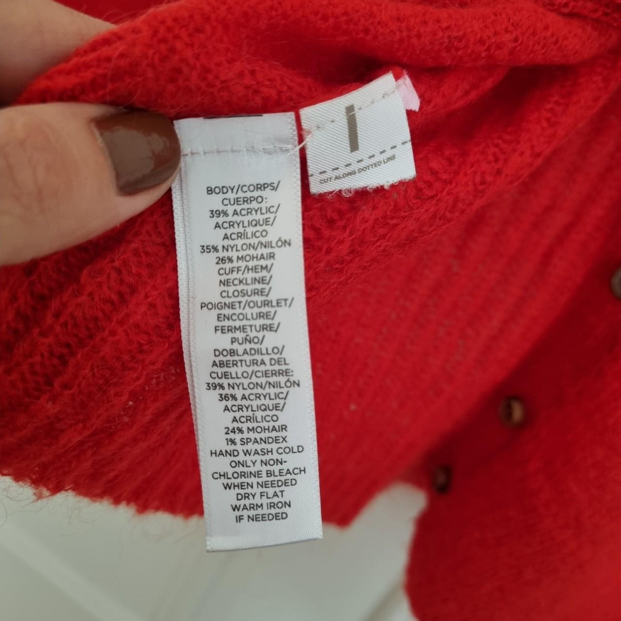 LOFT Women's Red Cardigan Depop