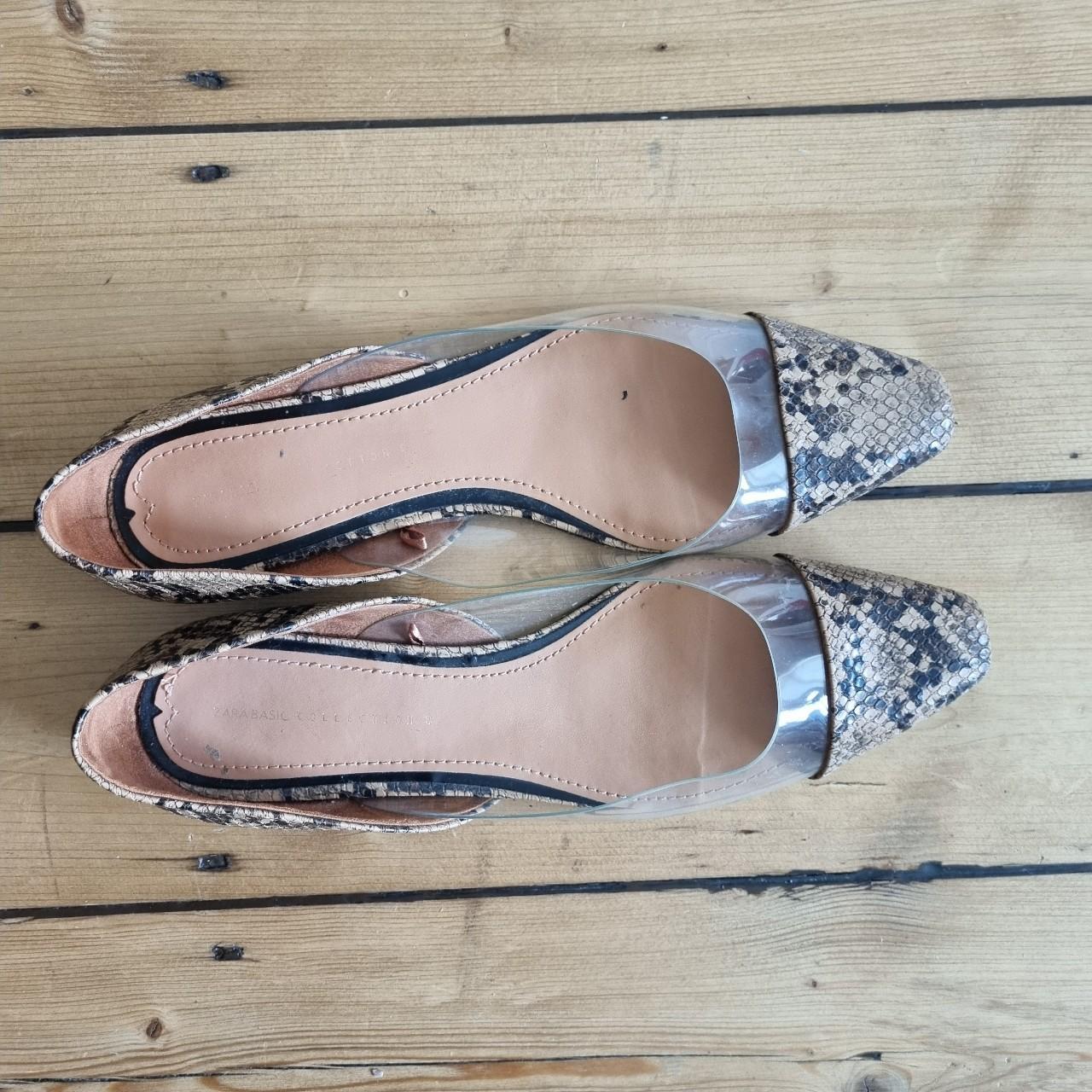 Zara 2024 snakeskin flats