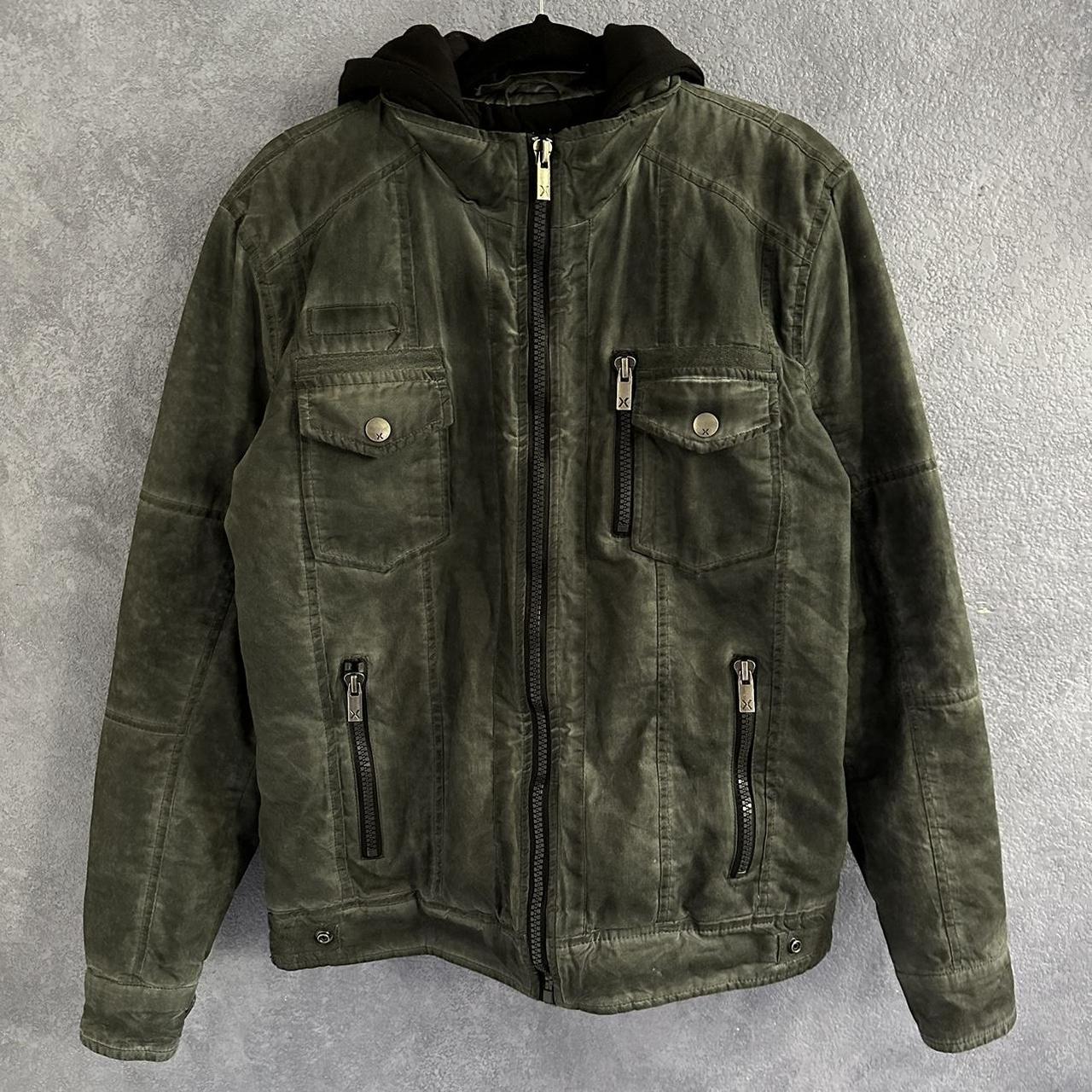 XRAY Men's Grey and Black Jacket Depop