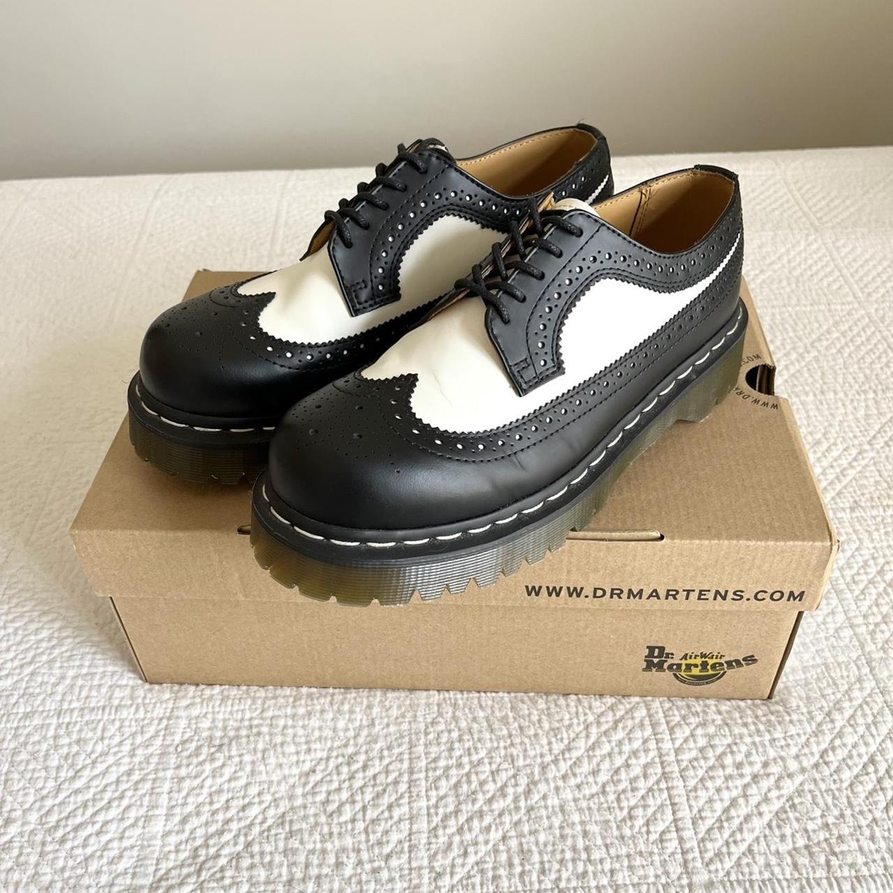 black platform doc martens