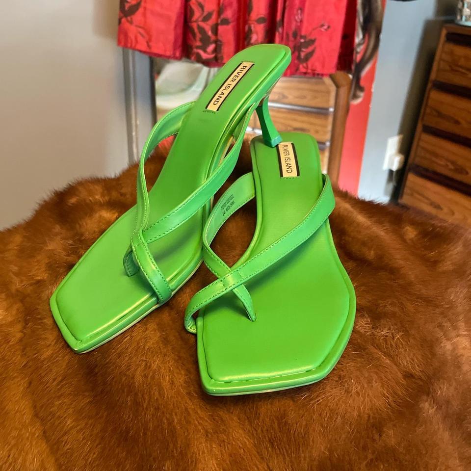 River island deals green sandals