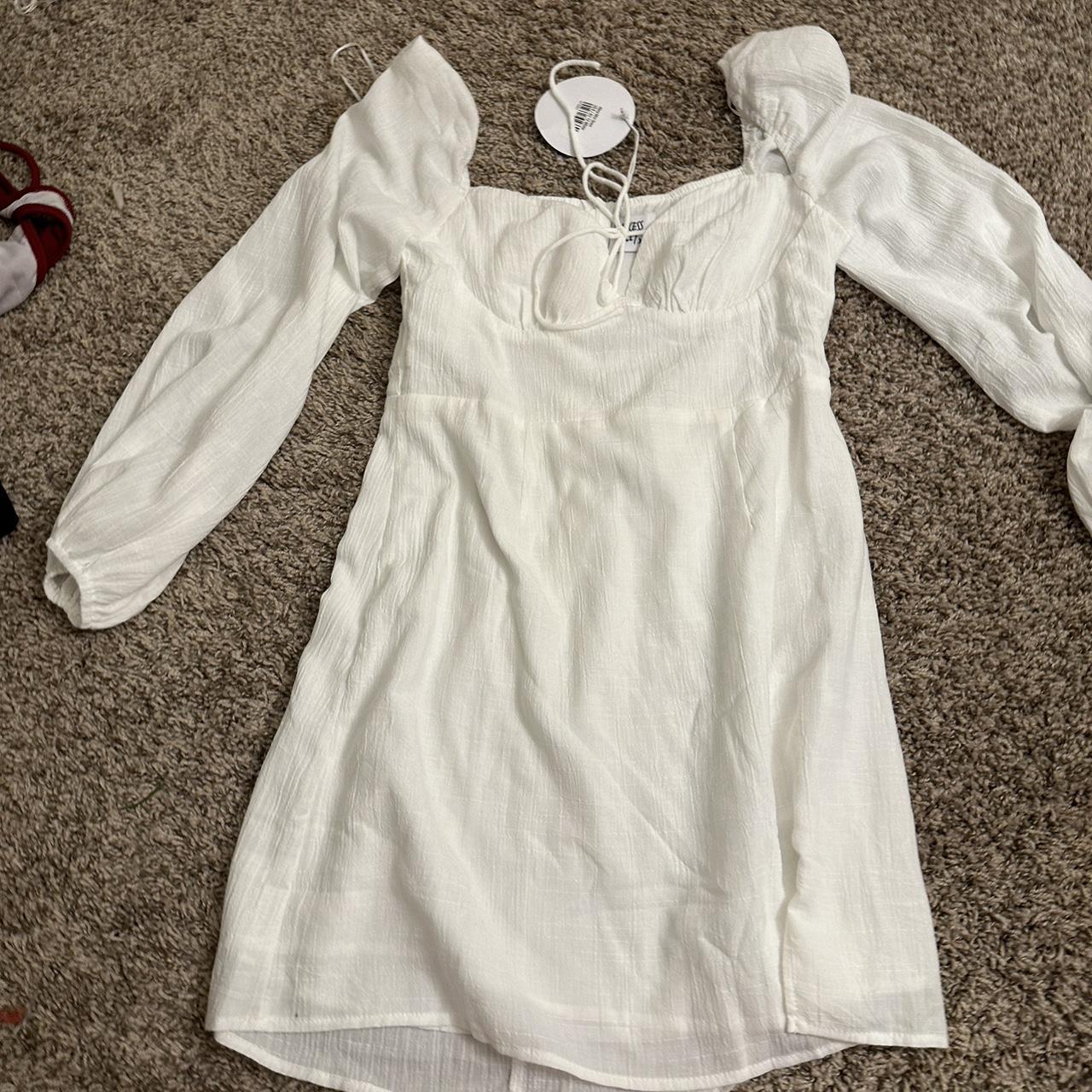 Princess Polly Alena Mini Dress in white. Size US 8.... - Depop