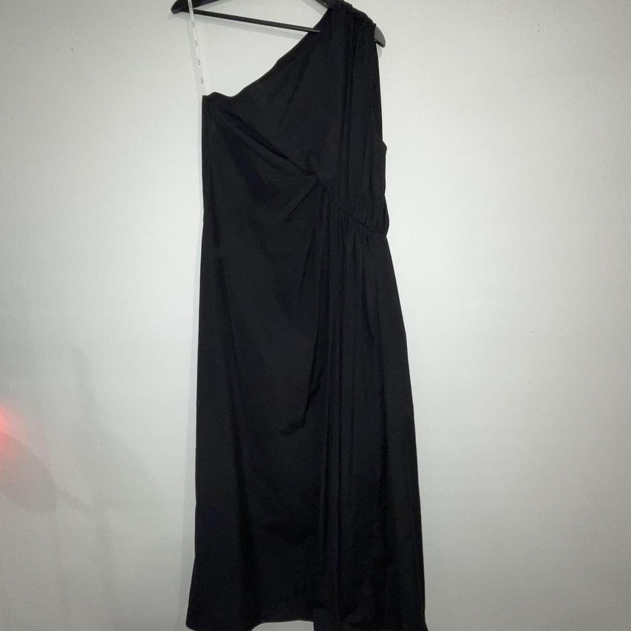 Esse Studios one shoulder long dress in black... - Depop