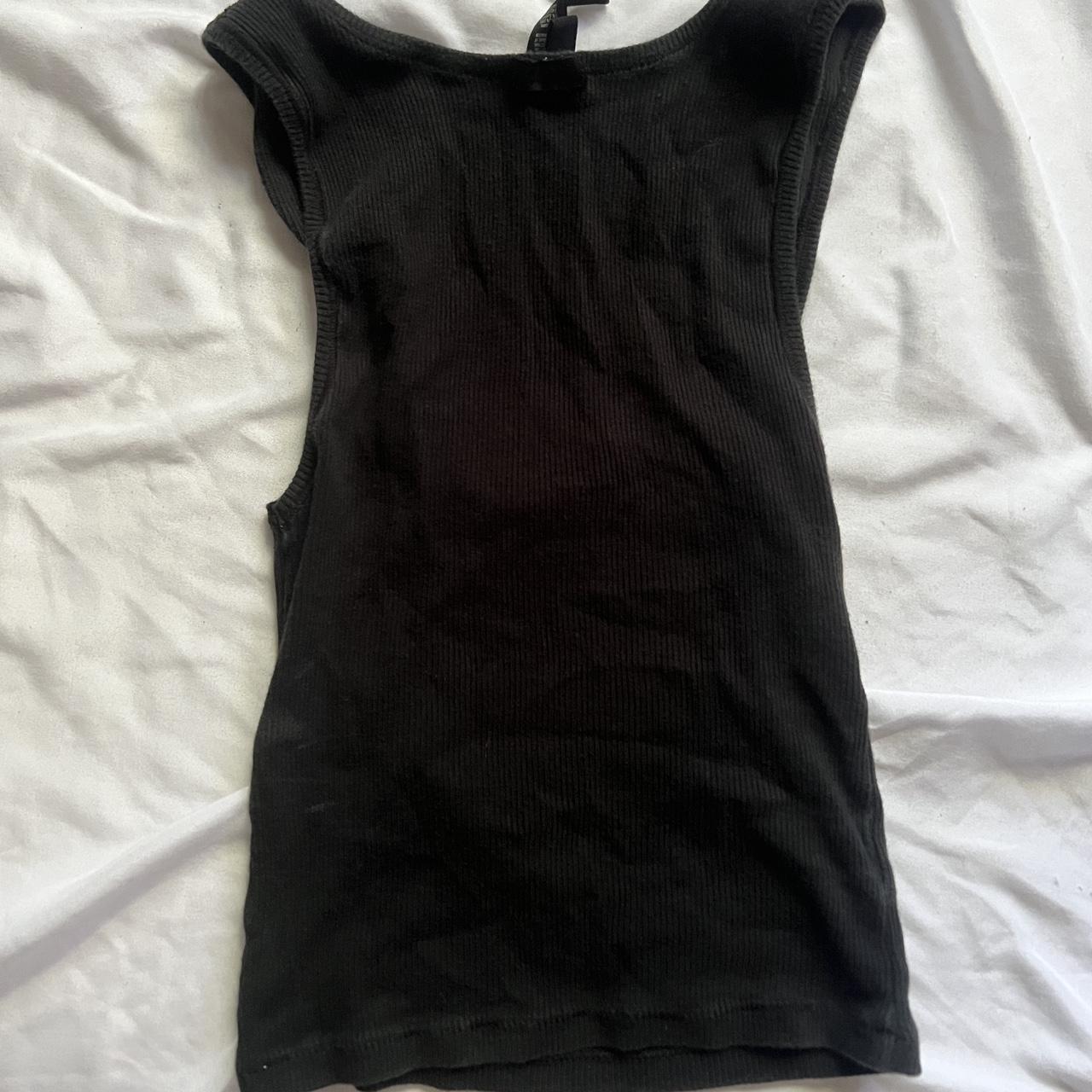 skims black / onyx / soot wife beater type cropped... - Depop