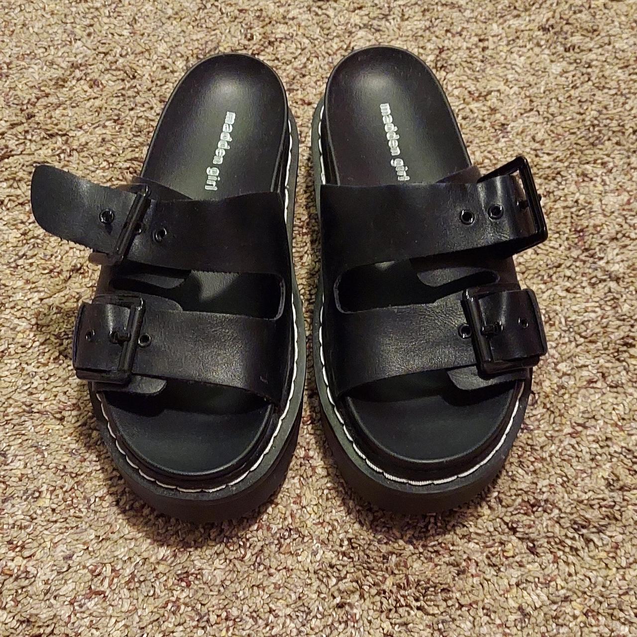 Madden Girl Women's Black Sandals Depop