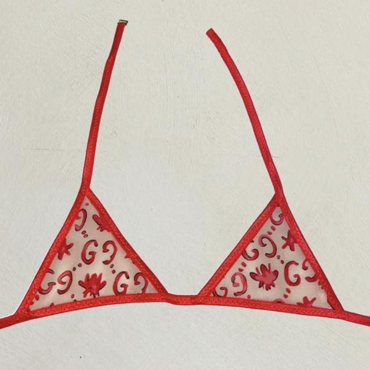 Gucci monogram bra lingerie from 1998 Size S Flawless - Depop