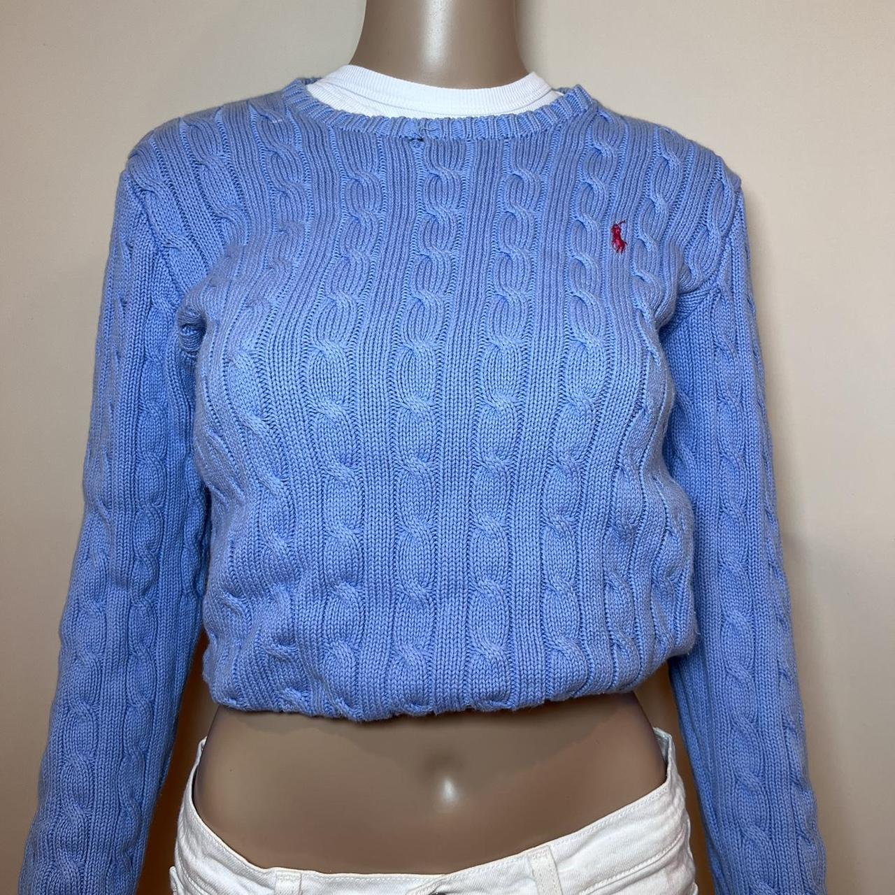 Vintage blue ralph lauren best sale knit sweater