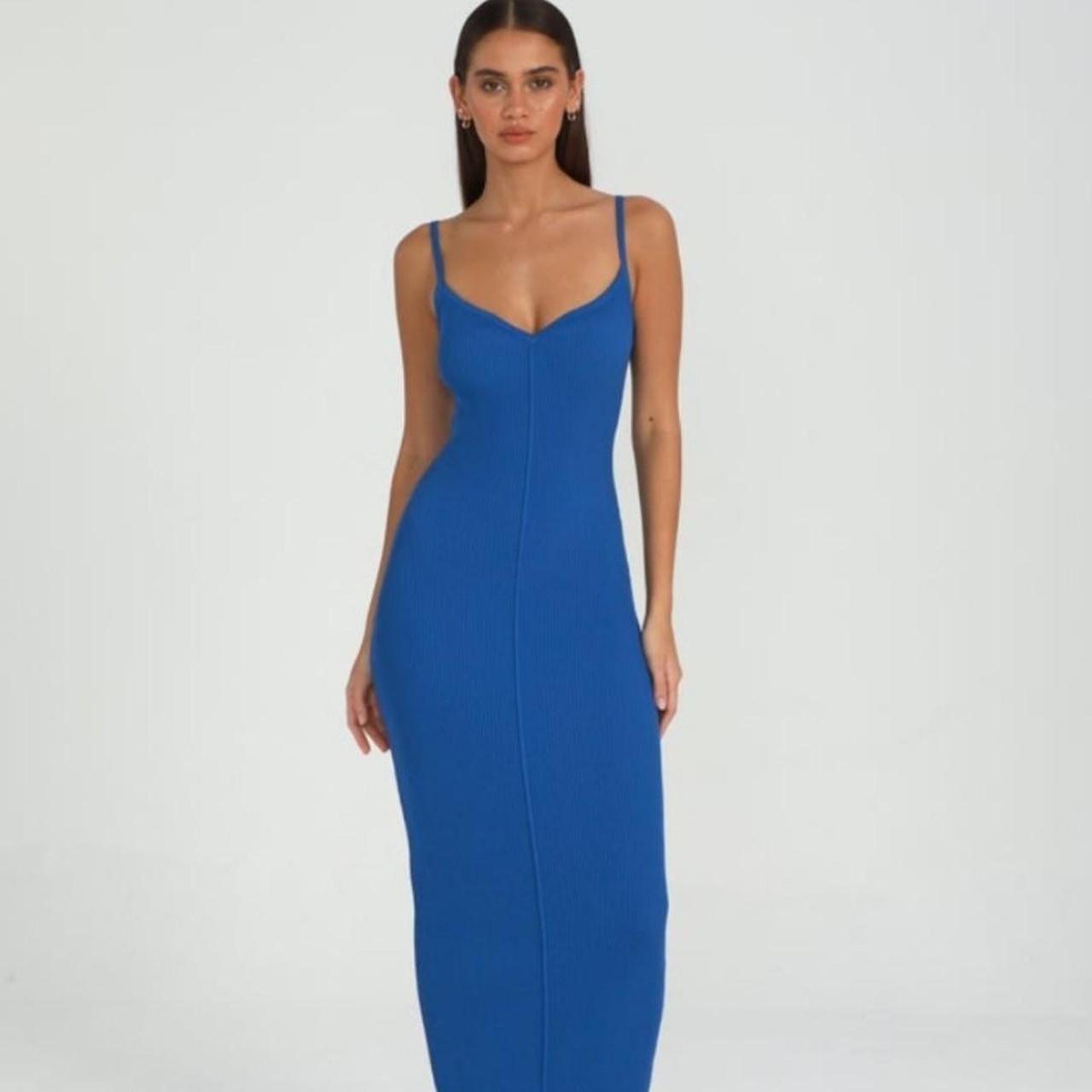 Glassons Women's Blue Dress Depop