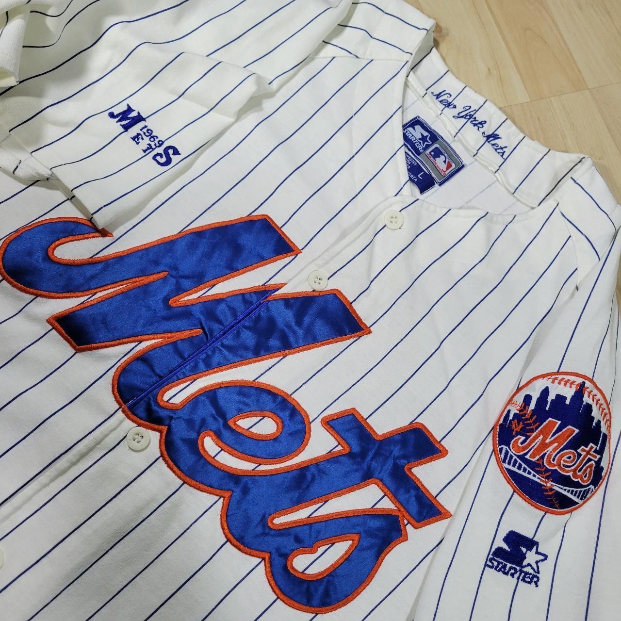 GREEN NEW YORK METS VINTAGE PULL OVER JERSEY NEVER - Depop