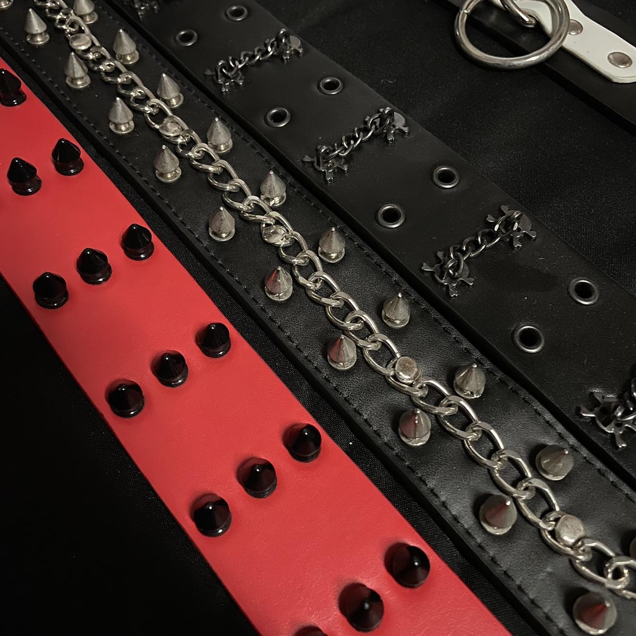 Studded & Spiked belts $20 each ! Some still... - Depop