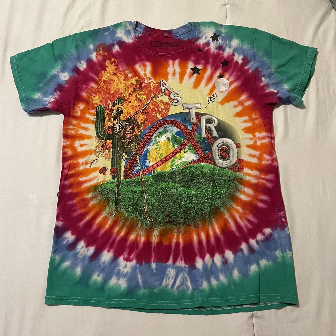 Travis Scott Astroworld Tye-Dye CPFM shirt Size... - Depop