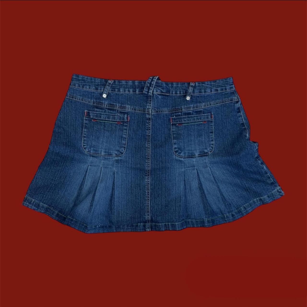 UNIF Women's Blue Skirt Depop