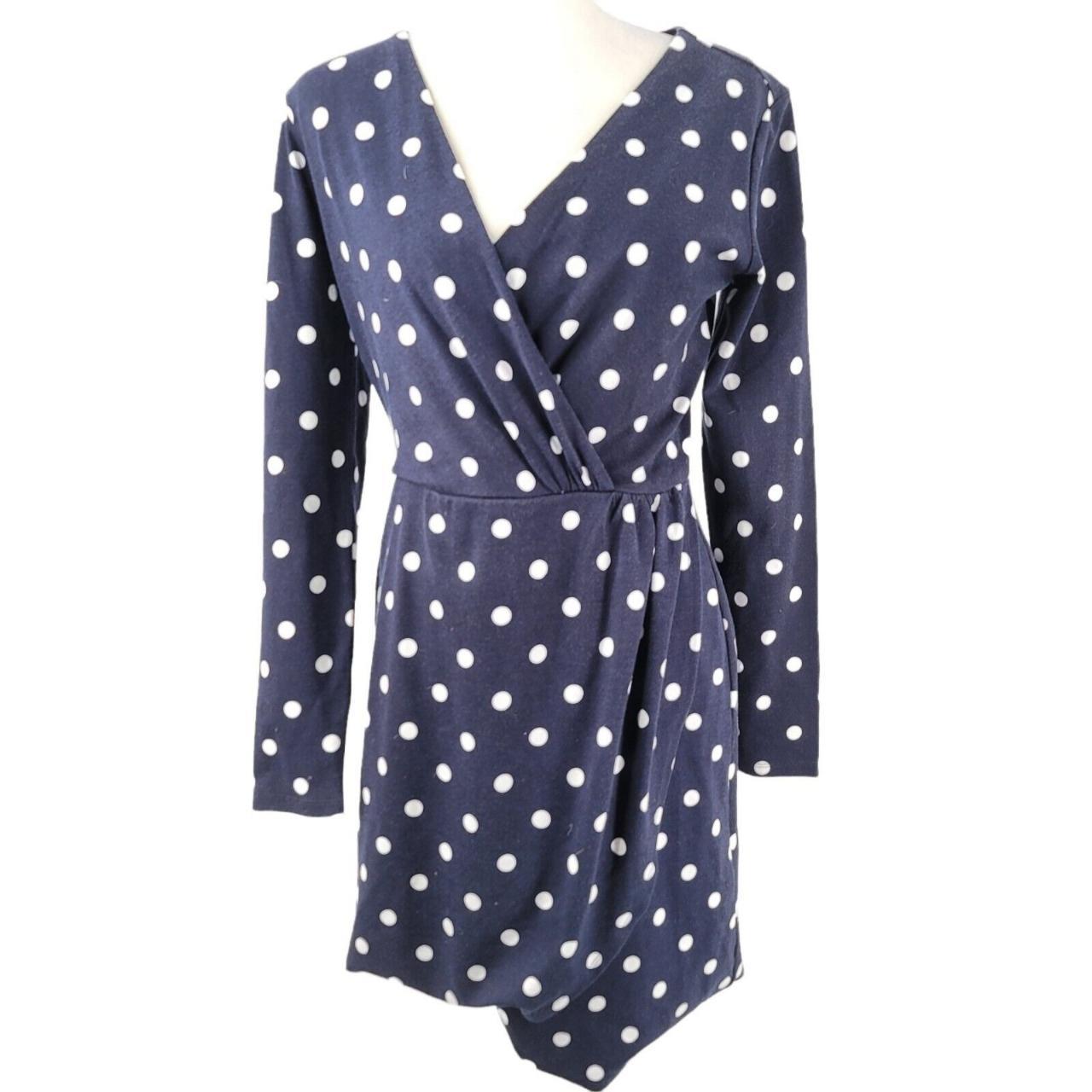 Loft polka shop dot wrap dress