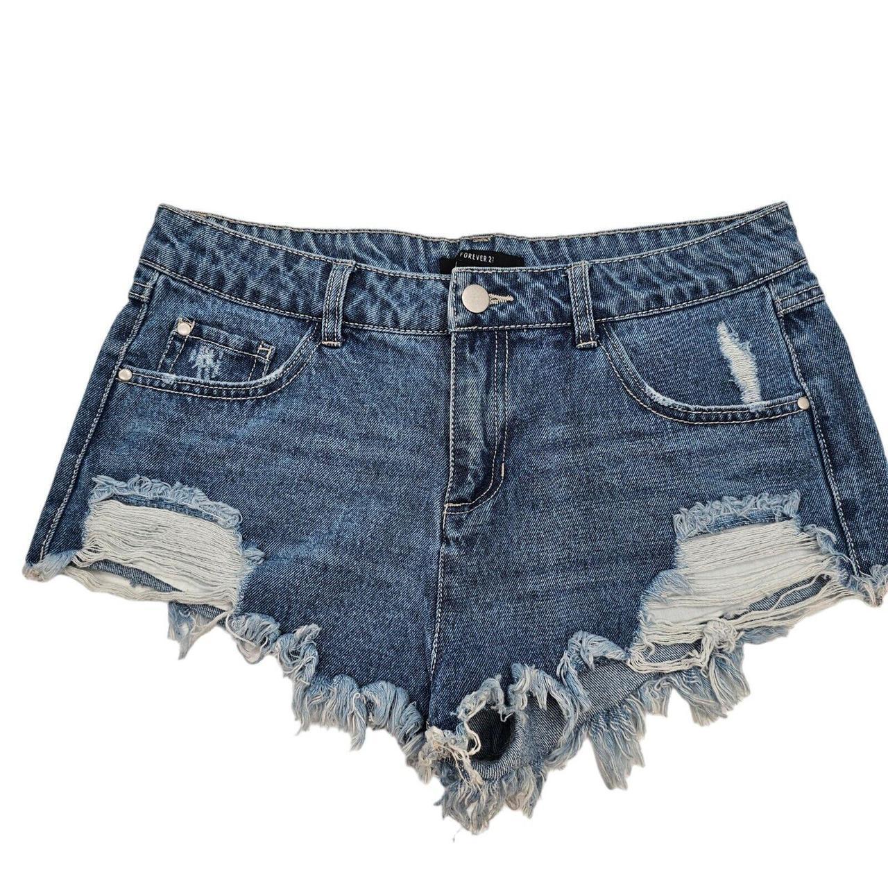 Forever 21 Distressed Cut Off Jean Shorts Womens. Depop