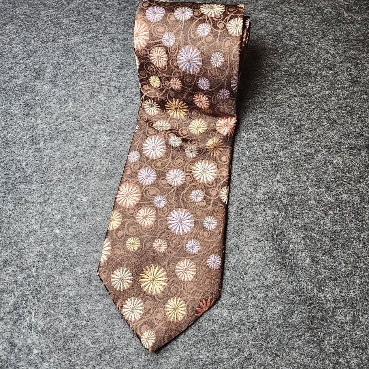 brown designer tie