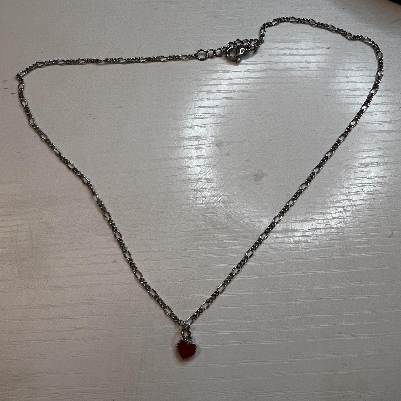 Brandy Melville Red Heart Necklace