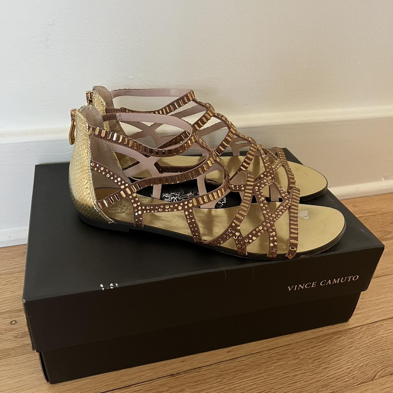 Vince Camuto Women's Tan and Gold Sandals (2)