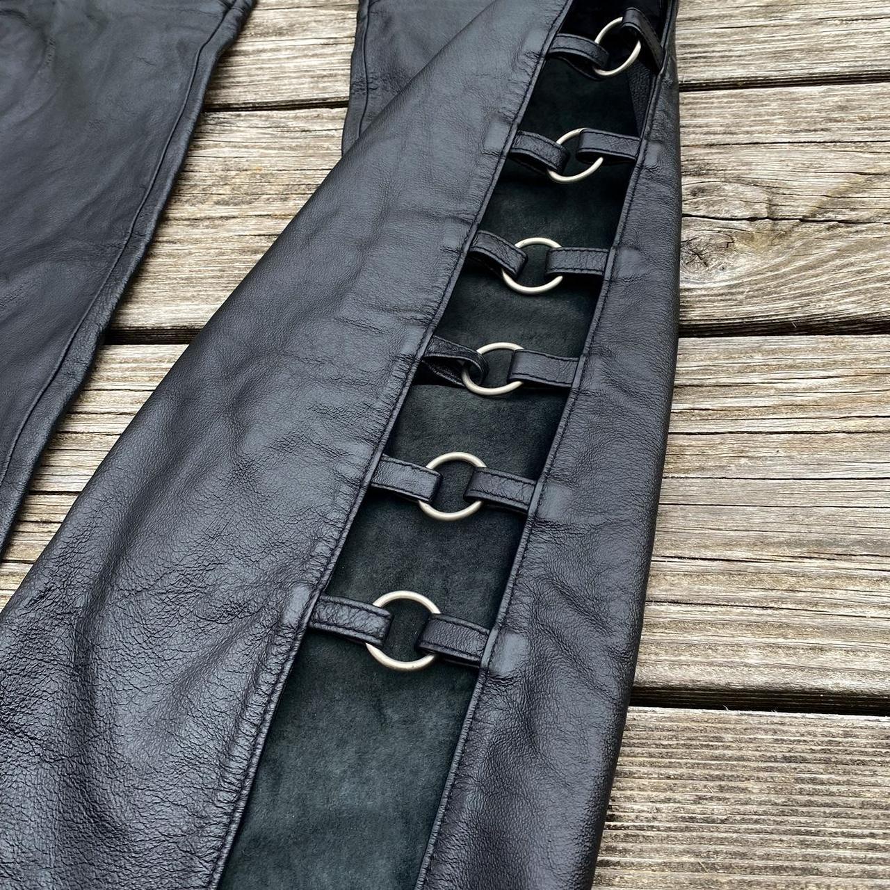 Black Faux Leather Lace Pant - sosorella