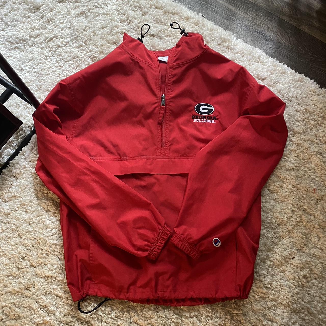 uga university of georgia windbreaker that is... - Depop