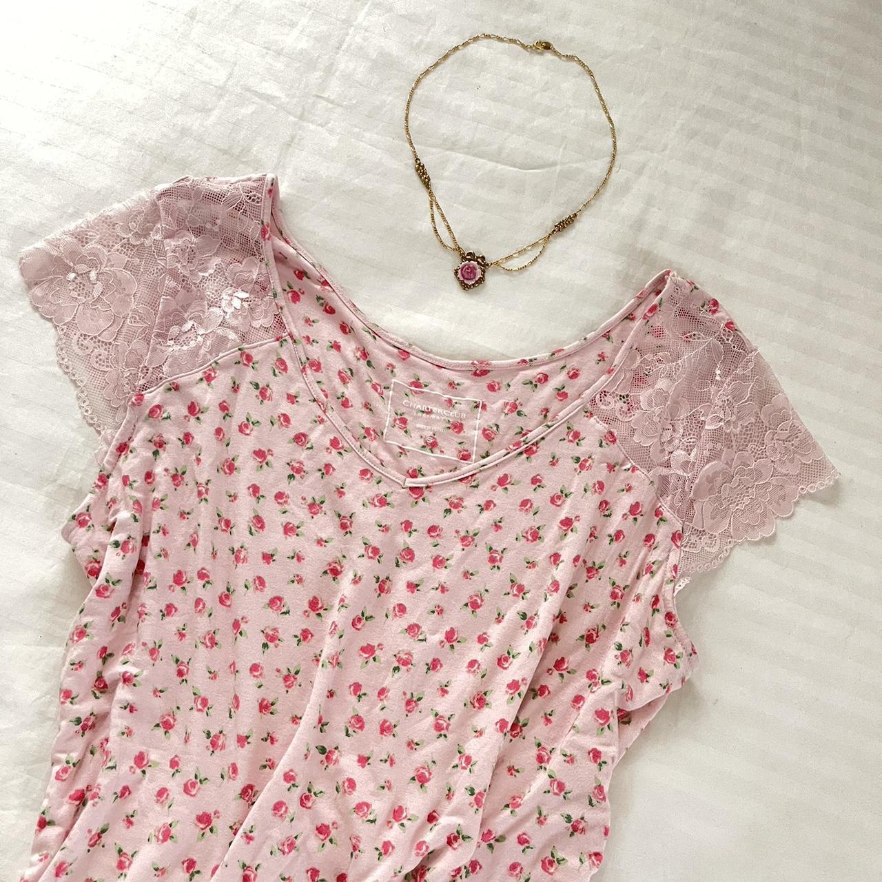 The cutest light pink pajama dress in a lovely rose... Depop