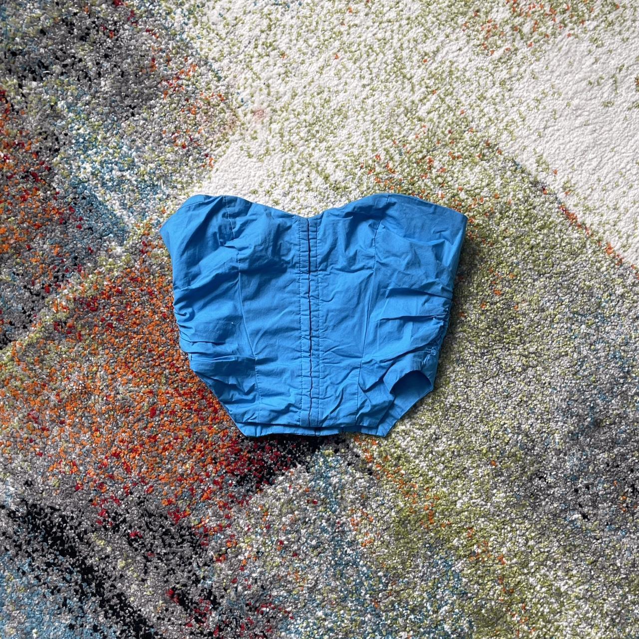 Oh Polly Blue Corset Top Worn once, great... Depop