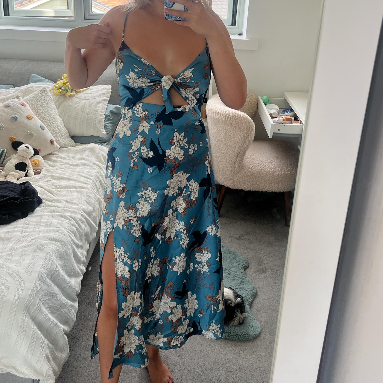 Debenhams blue fashion floral dress