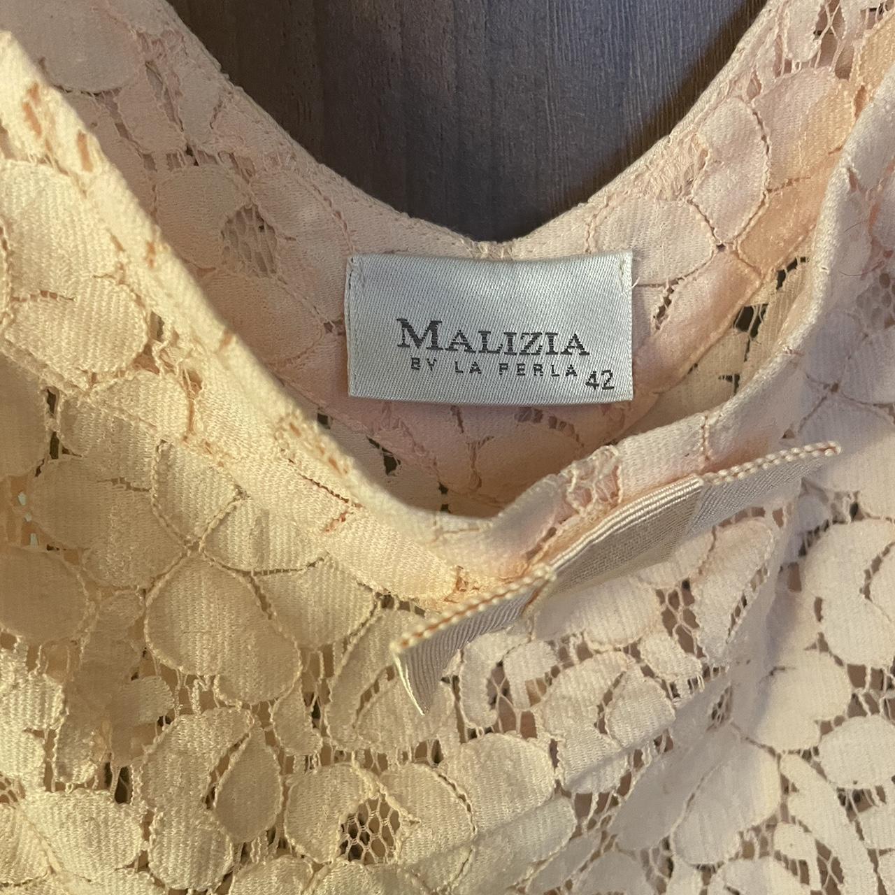 Malizia-La Perla pink lace short dress. #lace #pink... - Depop
